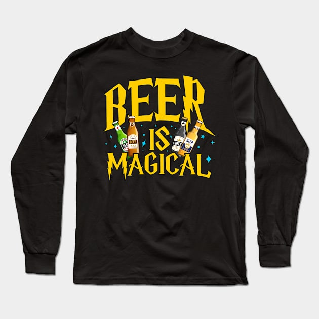 beer Long Sleeve T-Shirt by CurlyDesigns